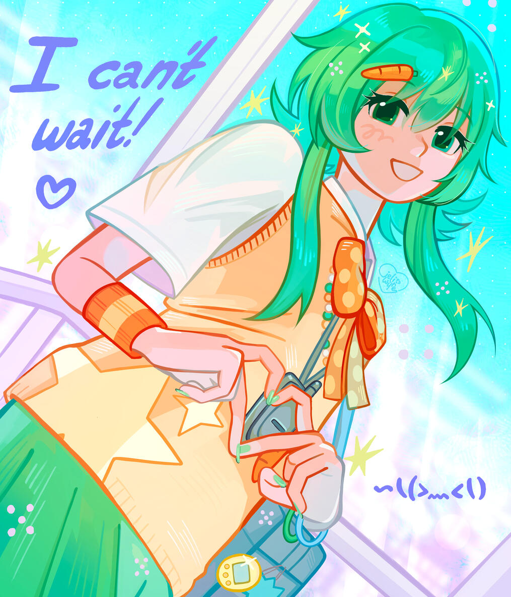 "i can't wait" gumi fanart
